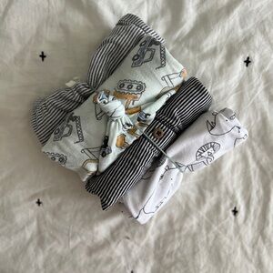 Baby Boy 3 mo. Bundle Carter's Gray Blue and White Trucks Stripes Jungle Animals